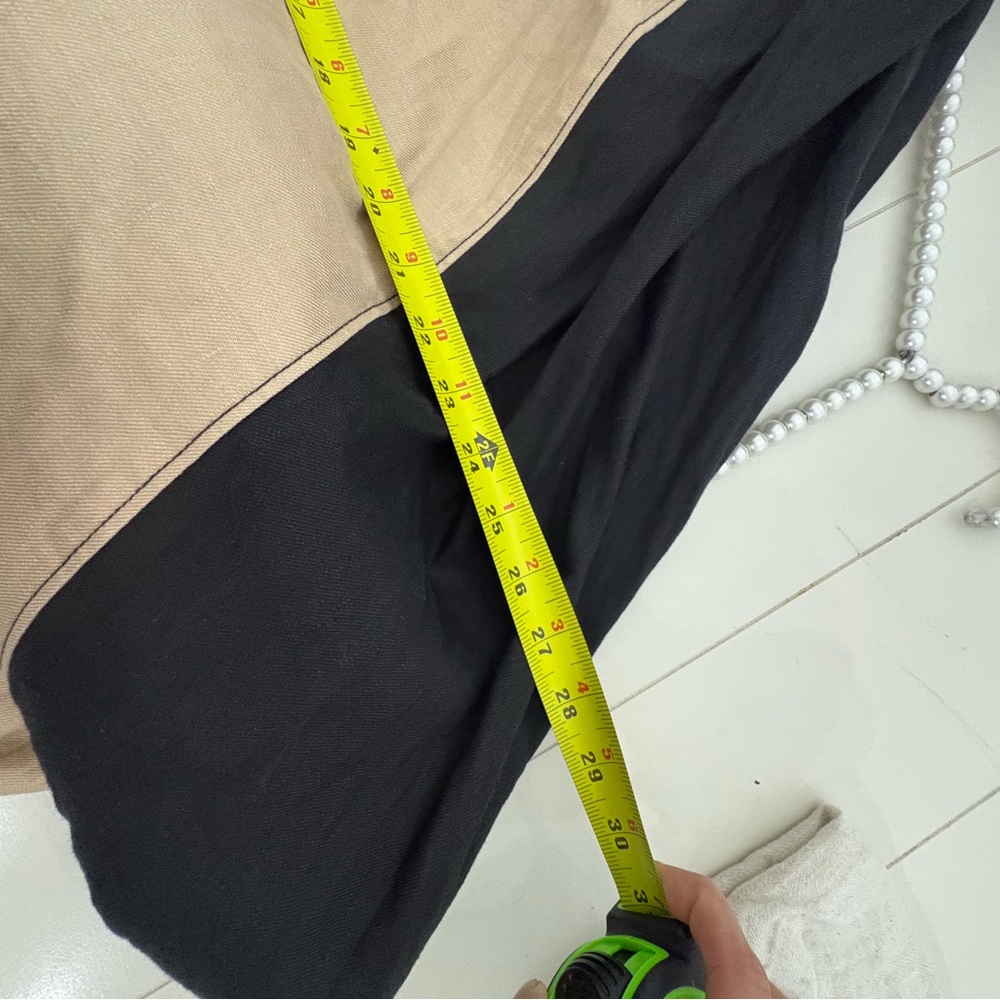 Anthropologie Maeve 1X The Ami Linen Halter Maxi Dress Striped Colorblock - Picture 14 of 16